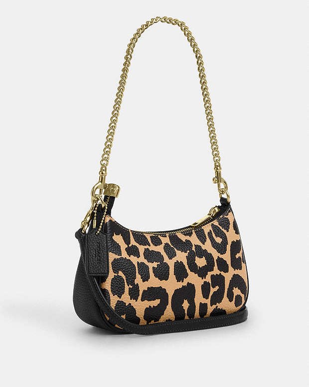 Leopard Teri Shoulder Bag