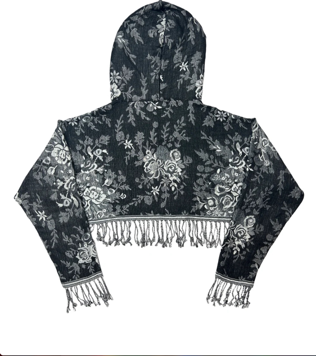Cropped Pashmina Hoodie