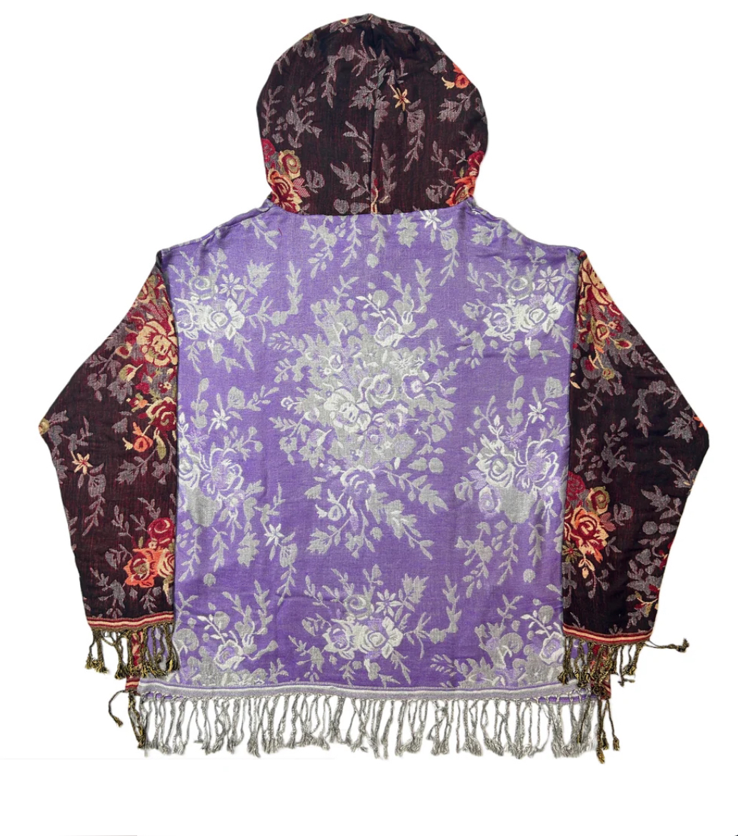 Cropped Pashmina Hoodie