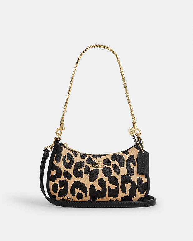 Leopard Teri Shoulder Bag