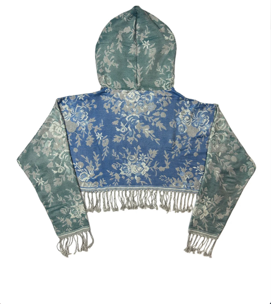 Cropped Pashmina Hoodie