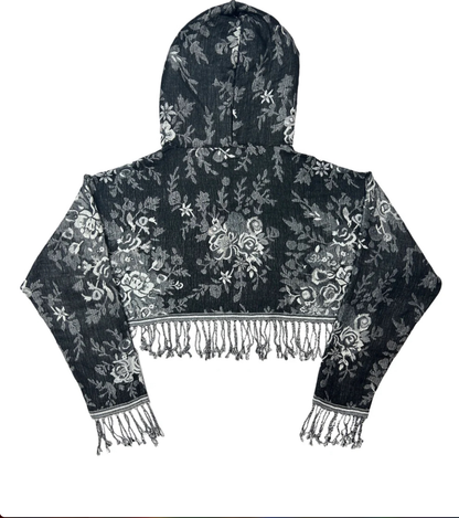 Cropped Pashmina Hoodie