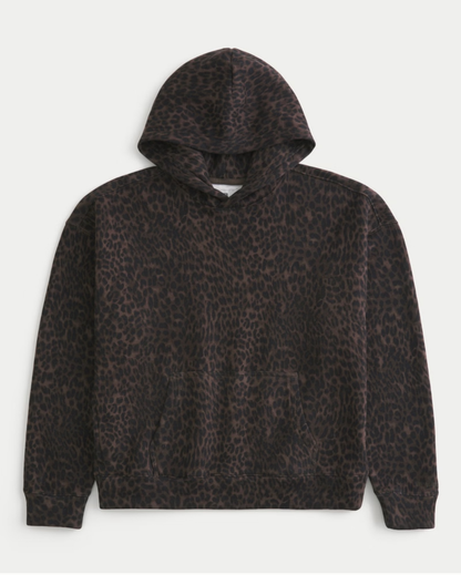 Leopard Print Hoodie